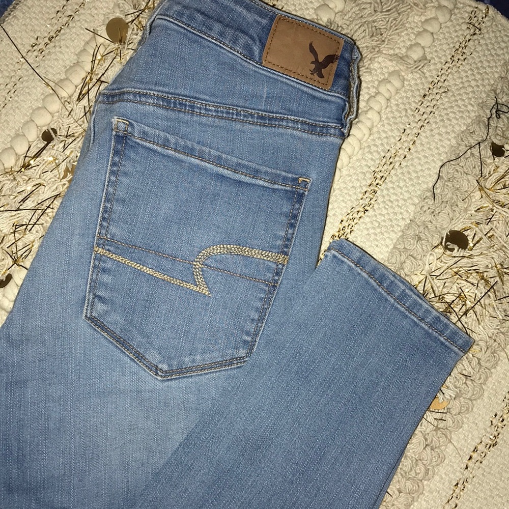 Hi rise AE jeggings
